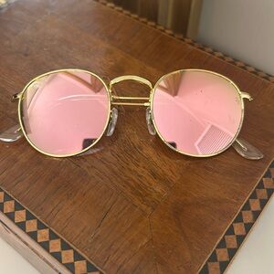 Rose Gold Lense RayBan Sunglasses